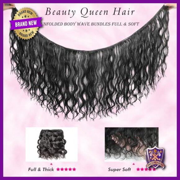 Body Wave Human Hair Extensions 3 Bundles 22 20 18 Inch Virgin Remy main image 4